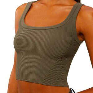 NWOT Cuts Clothing Coreflex Cropped Rib Tank Top